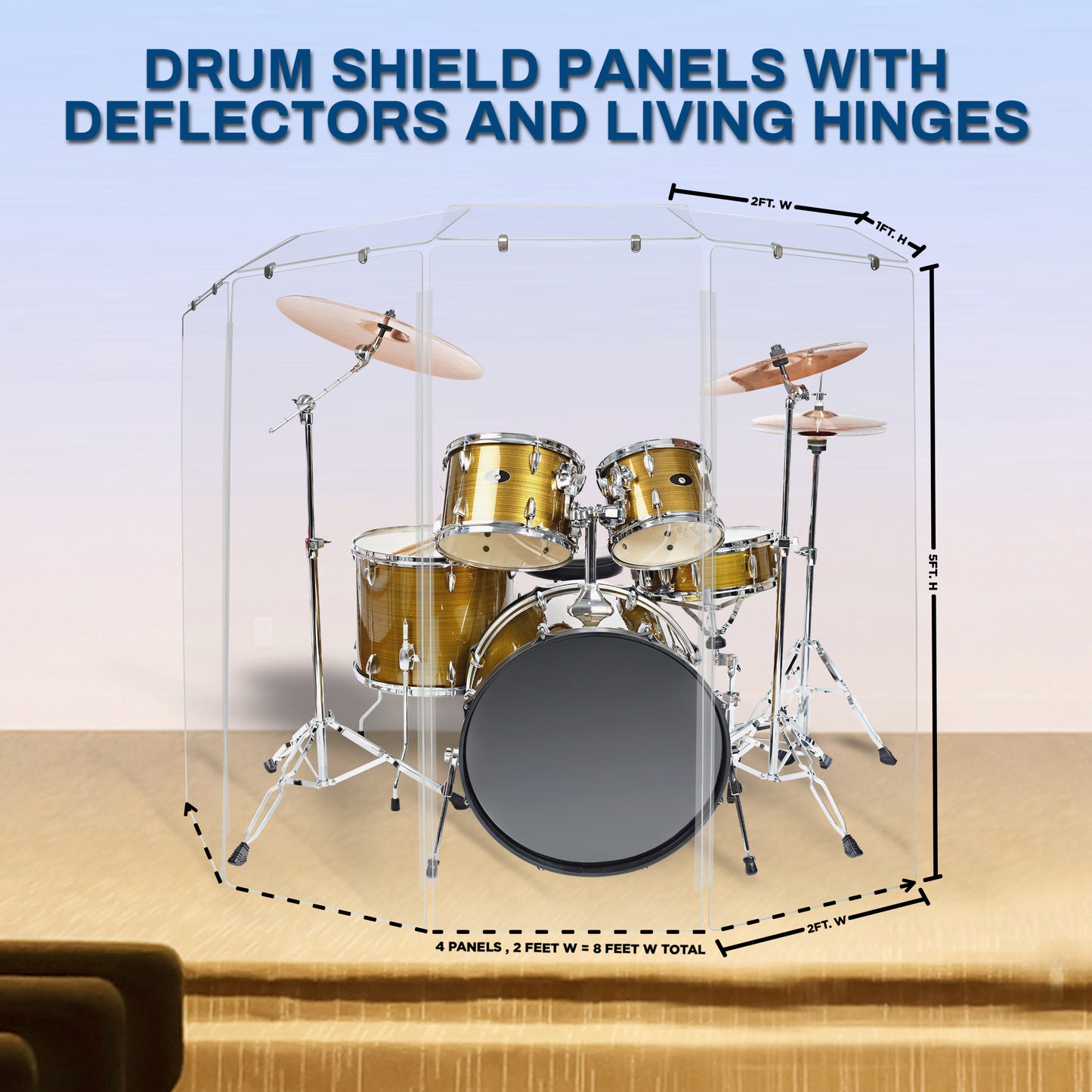 Drum Shield 2ft. x 5 ft. Panels