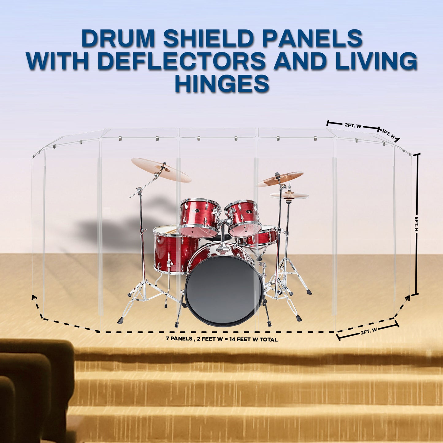 Drum Shield 2ft. x 5 ft. Panels