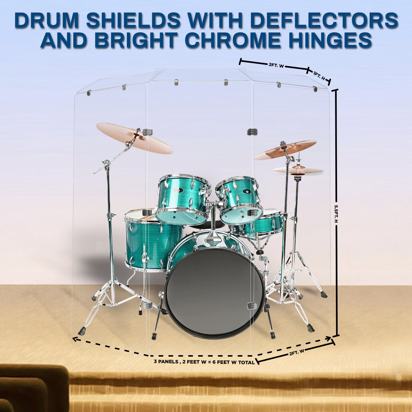 Drum Shield 2ft. x 5.5 ft. Panels