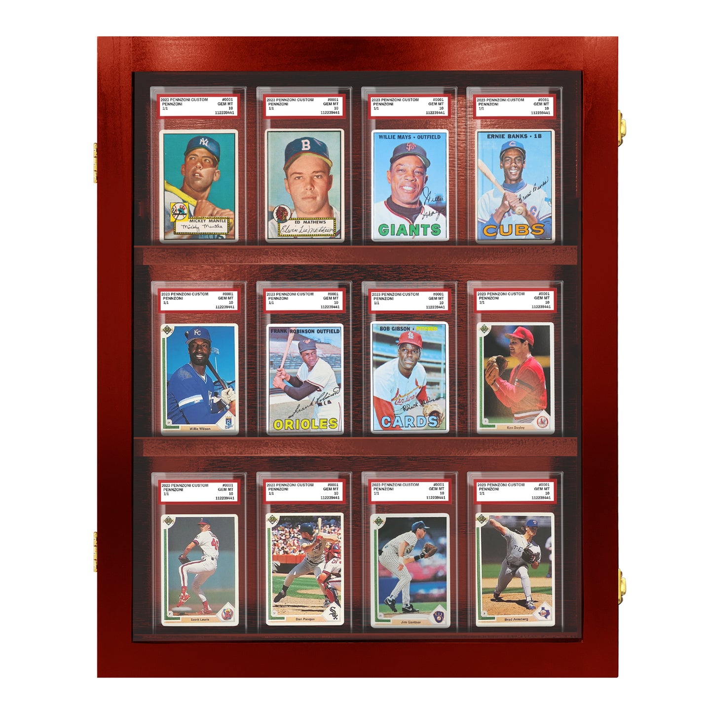 12 Graded PSA- Cards Display