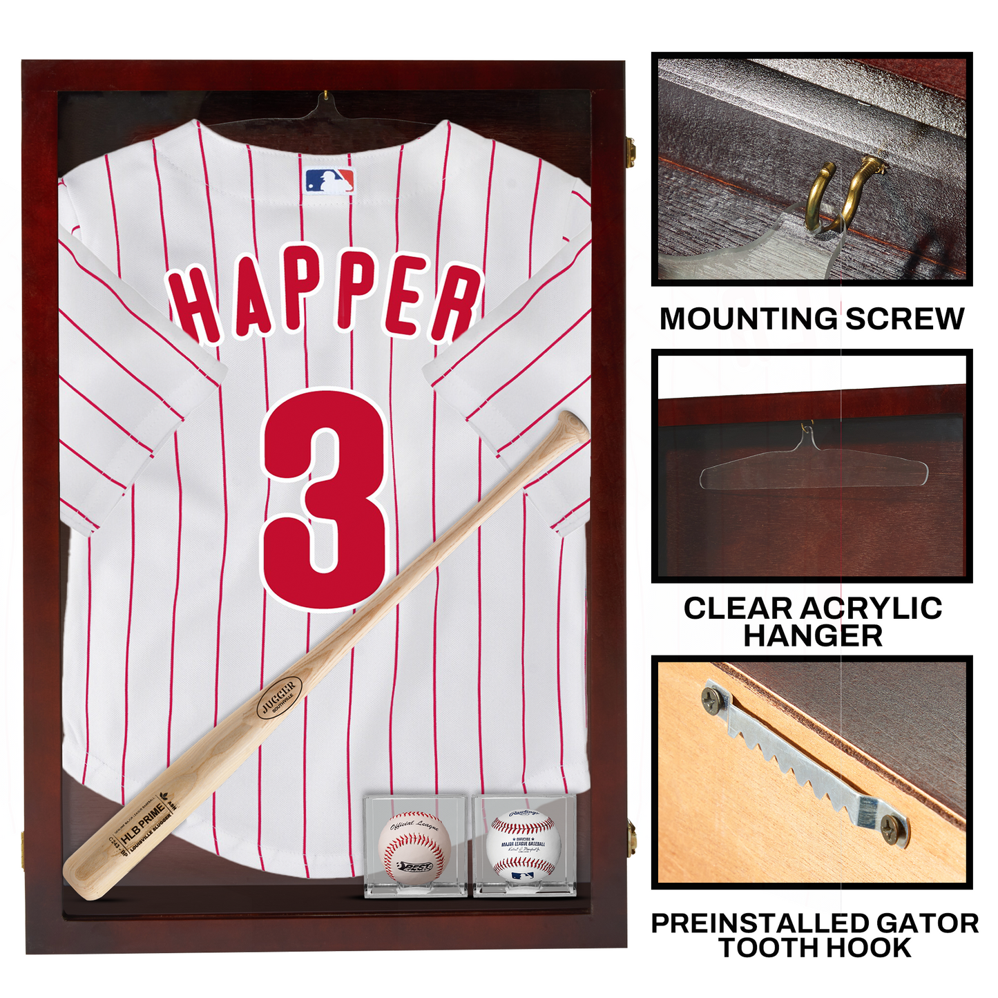 Jersey Display Case - Large Extra Deep