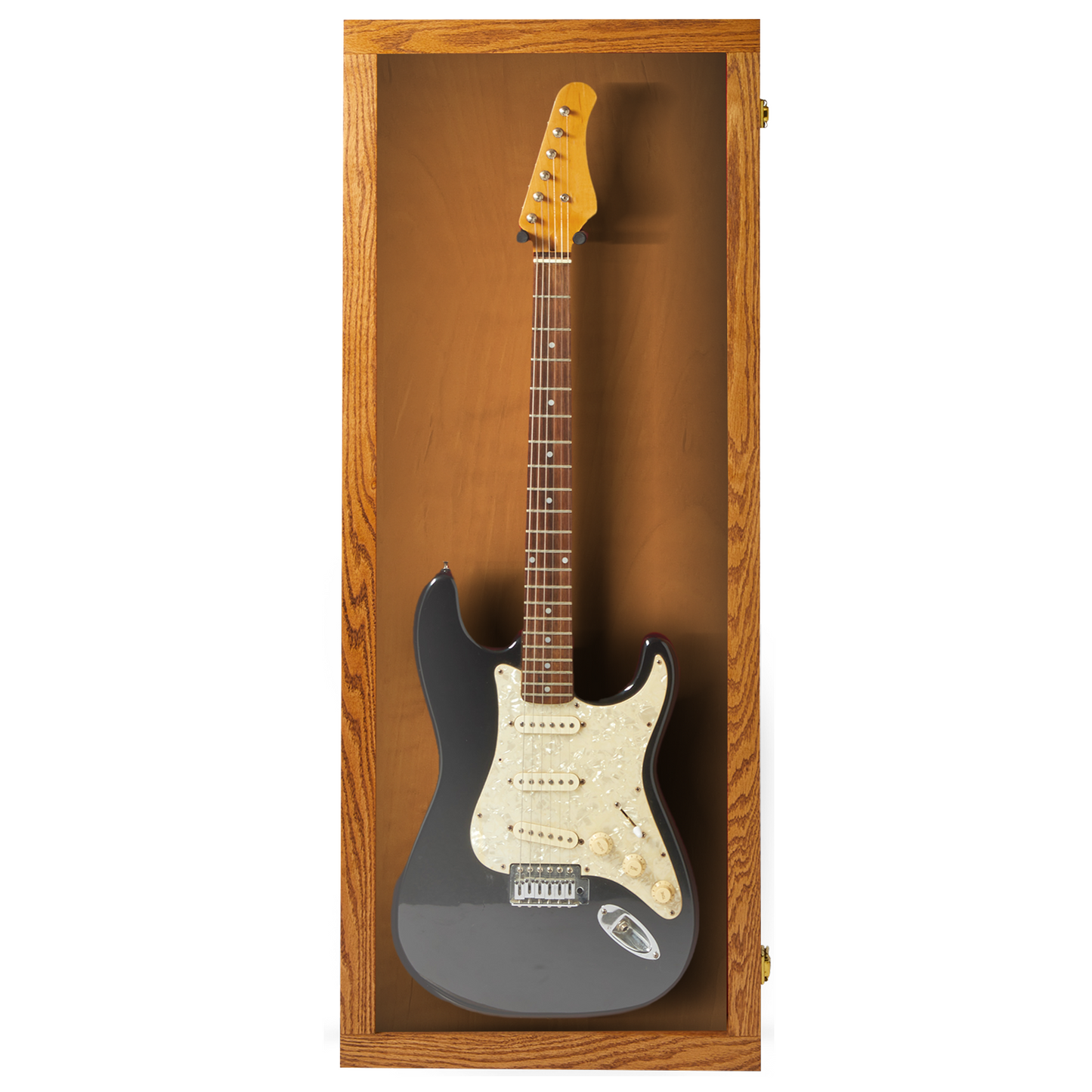 Electric Guitar Display Case - Premium Oak