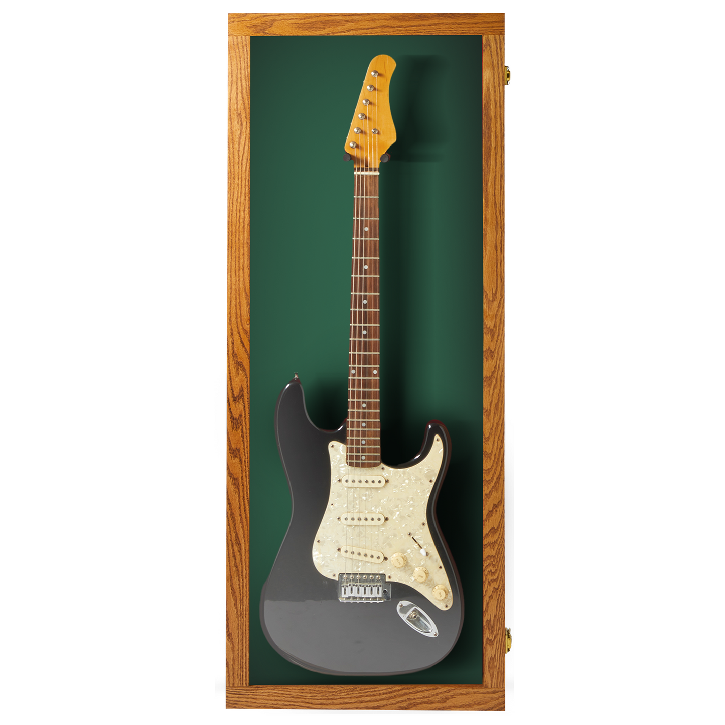 Electric Guitar Display Case - Premium Oak