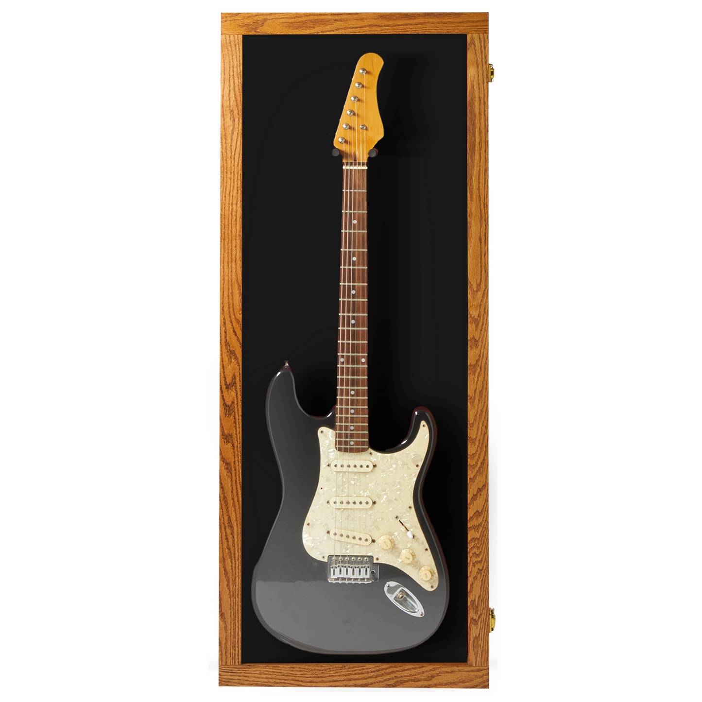 Electric Guitar Display Case - Premium Oak