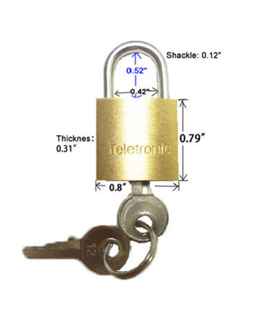 Brass Padlock Lock Box Jewelry