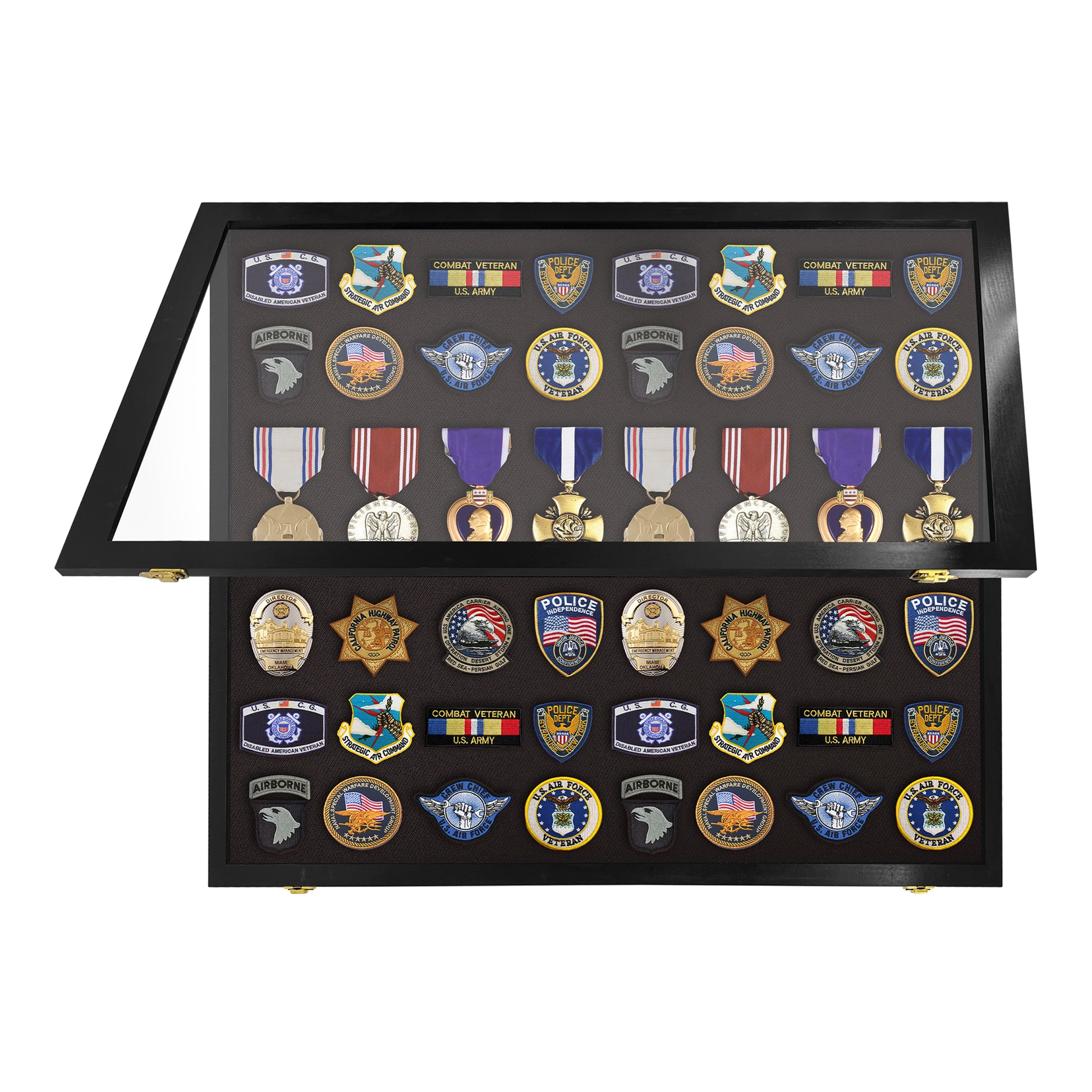 Medal & Patch Display Case - Secure and Spacious – pennzonidisplay