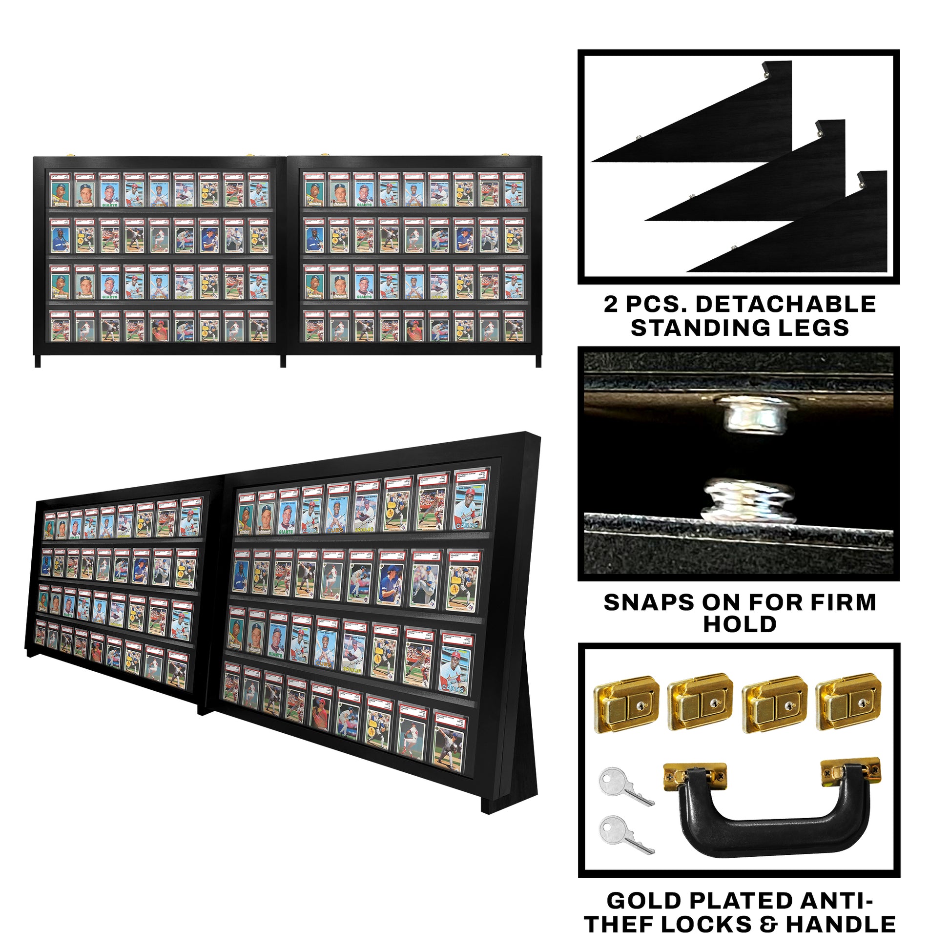 Full Tabletop Card Case with Super Legs pennzonidisplay Full Tabletop Card Case with Super Legs pennzonidisplay
