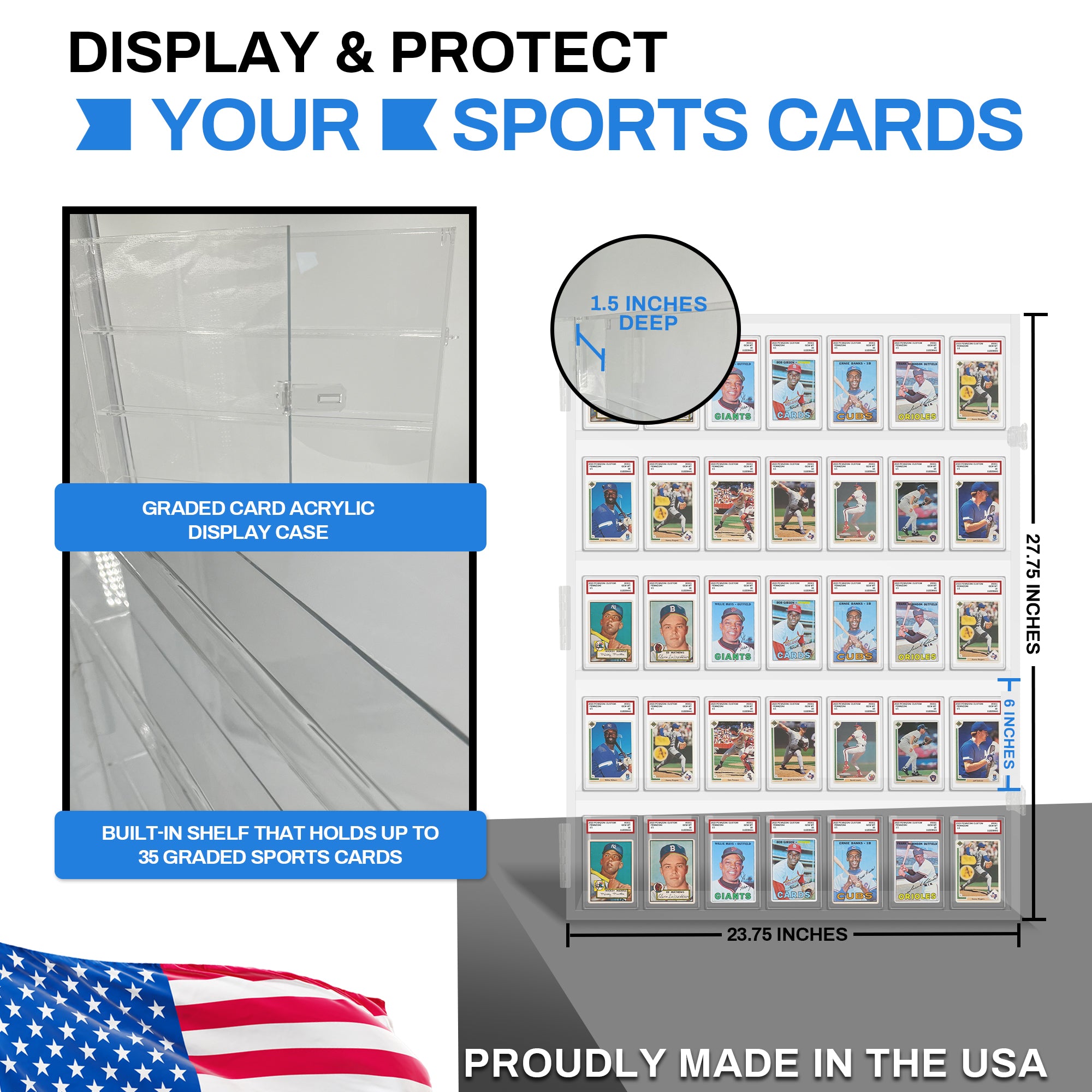 Card Display Mini UV-Resistant Card Display Cases for Collectors – pennzonidisplay