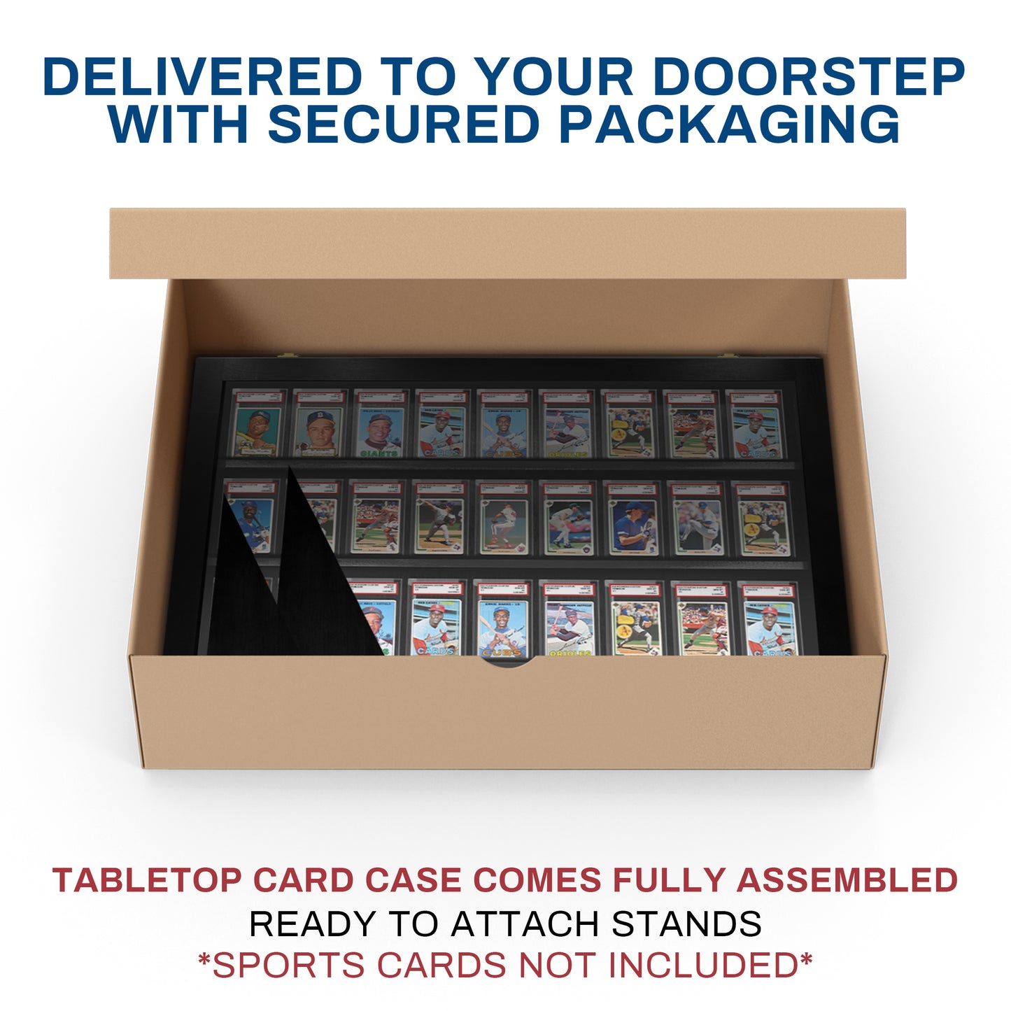 Graded Card Display Case Tabletop /w Standing Legs