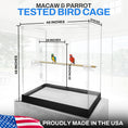 Blue-Throated Macaw Acrylic Cage Uk photo