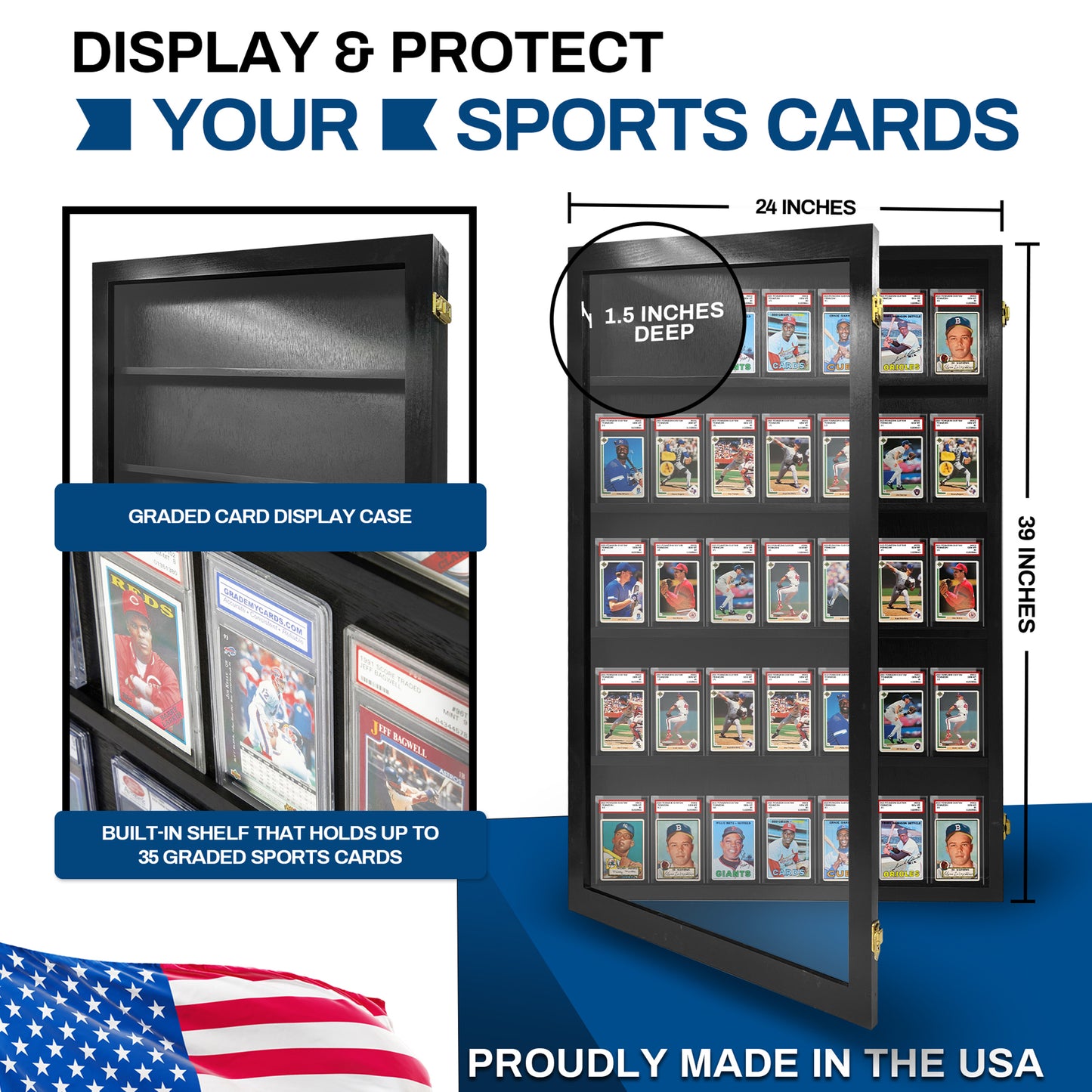 35 Graded PSA - Cards Display