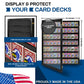 Playing Card Deck Display Case - Holds 70 Decks