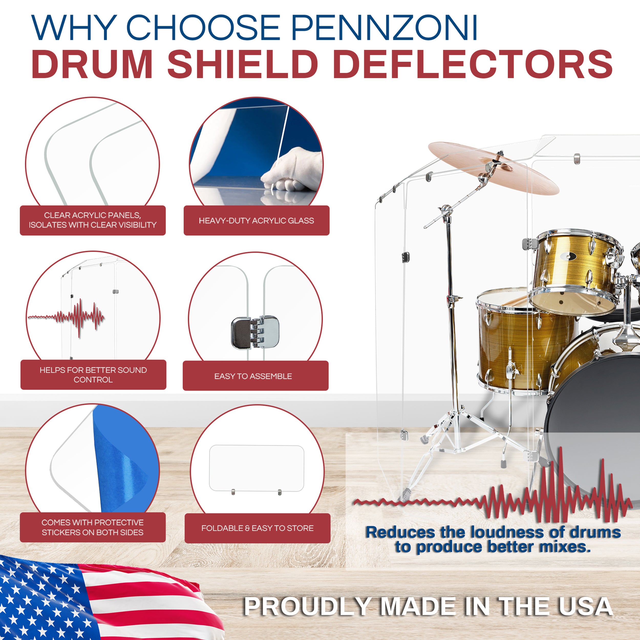 Deflector de protección de tambor con conectoresDeflector de protección de tambor con conectores  