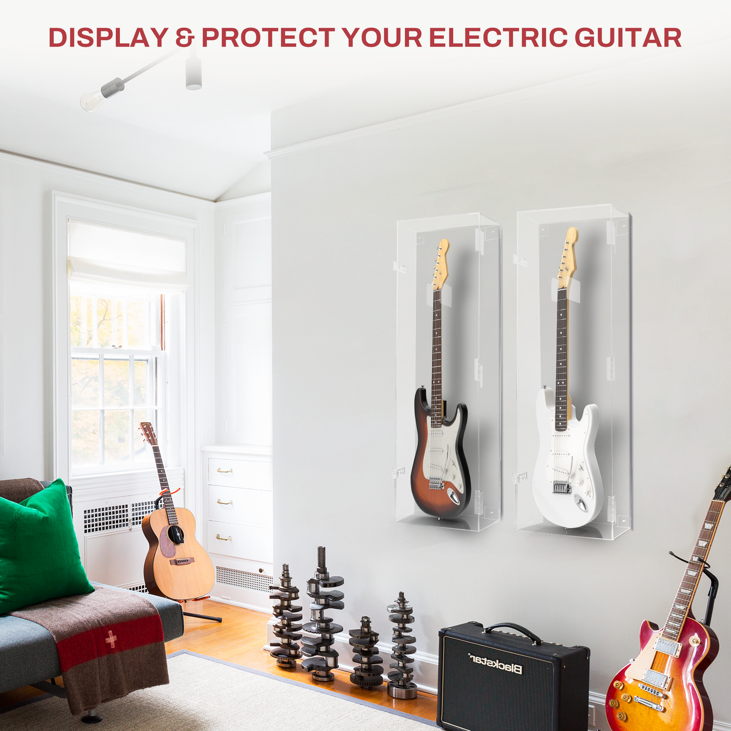 Electric Guitar Display Case - Fully Acrylic