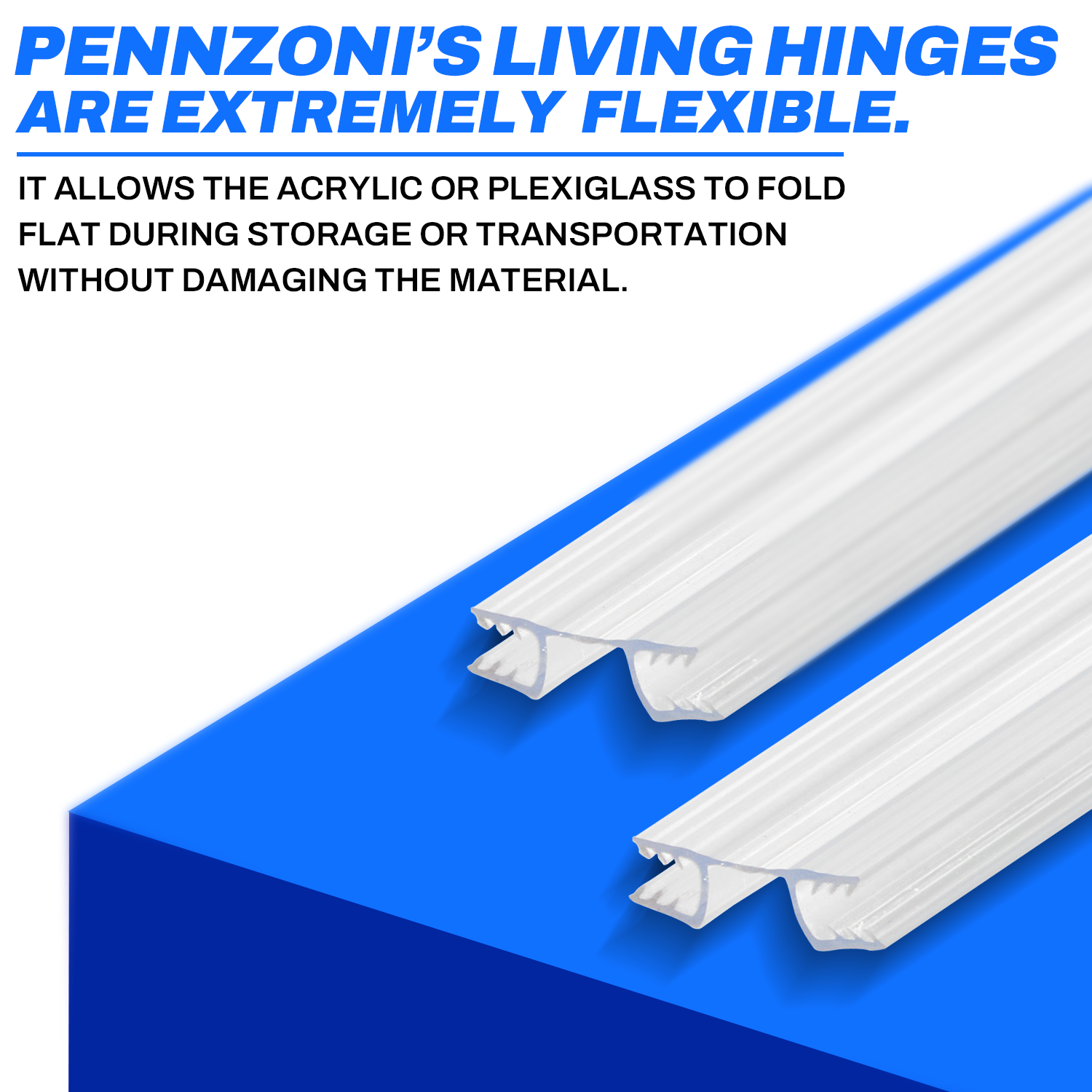 Durable 6ft Tall Living Hinges - Clear PVC Plastic – pennzonidisplay