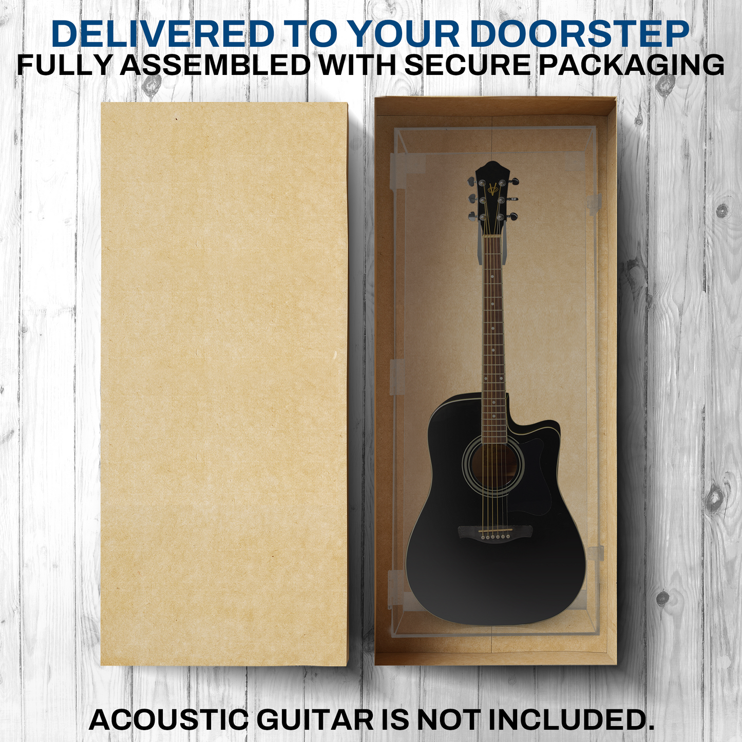 Acoustic Guitar Display Case - Fully Acrylic