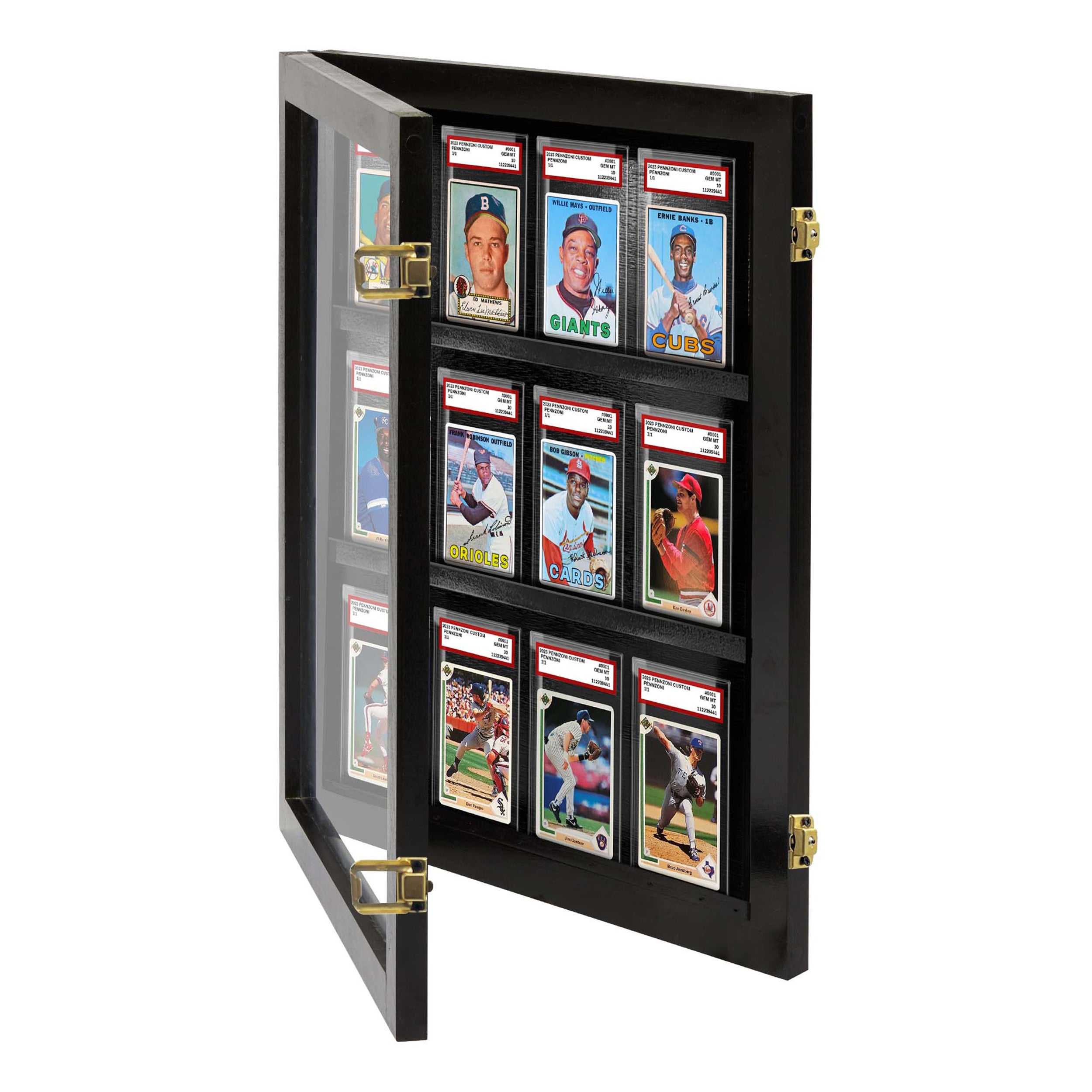 Acrylic Wall Display for deals 9 PSA Cards: Black