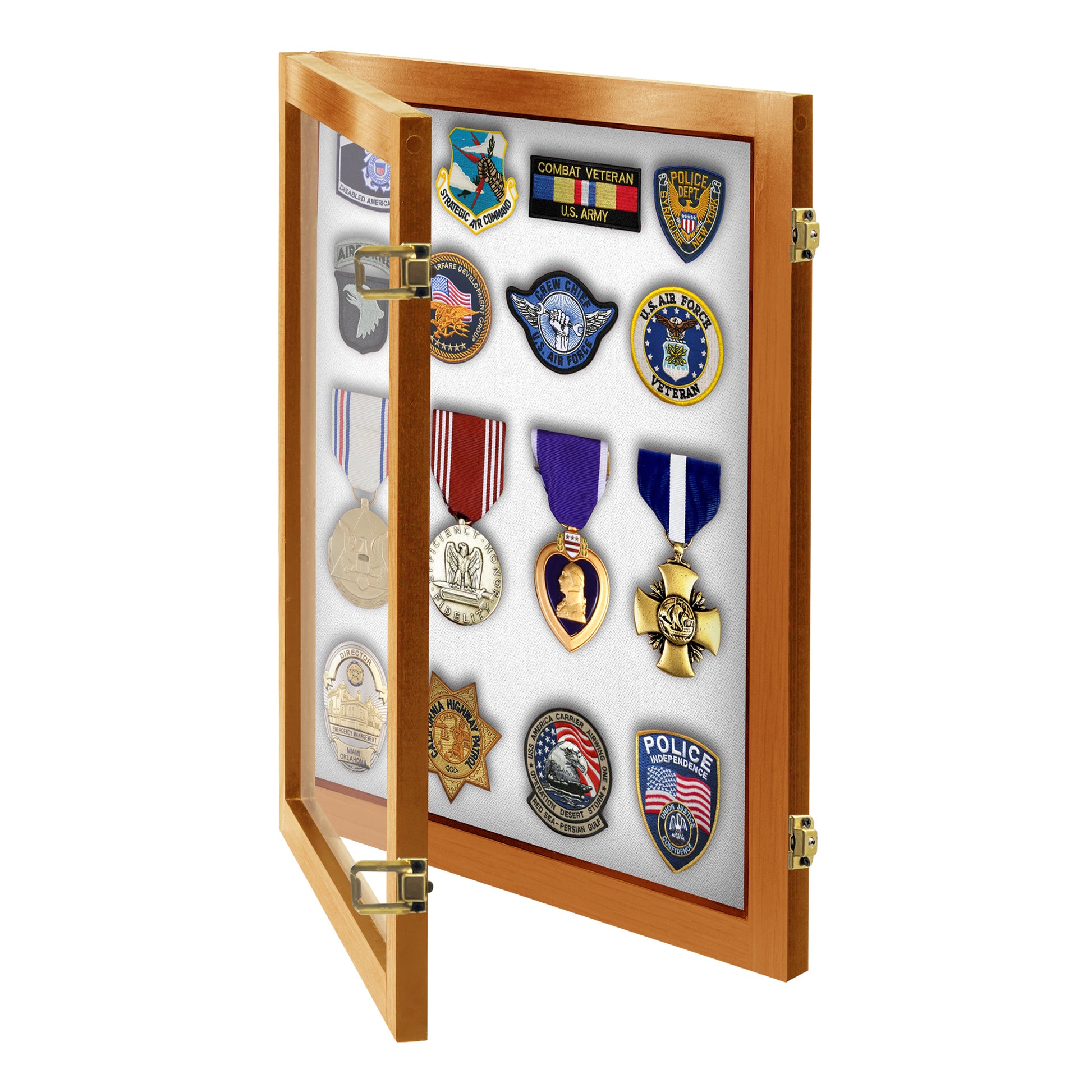 Medal & Patch Display Case - Secure and Spacious – pennzonidisplay