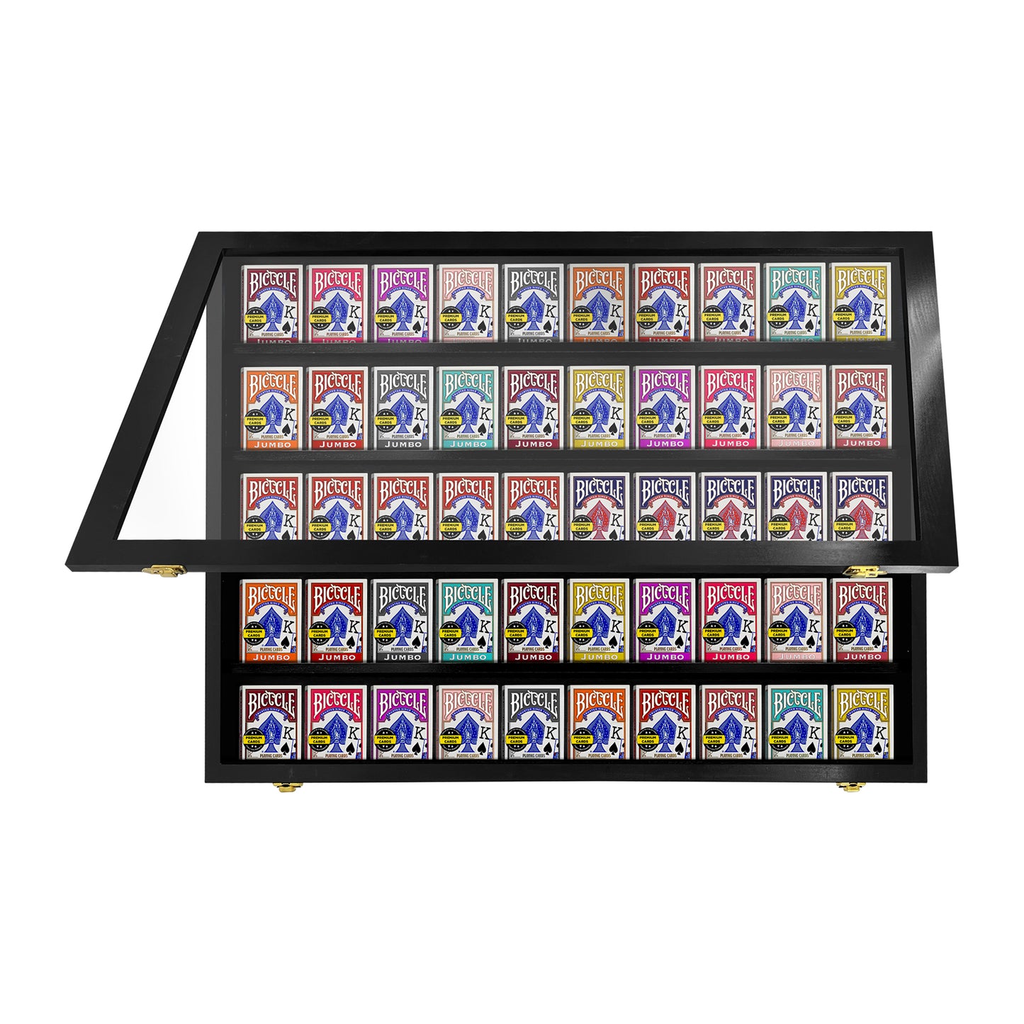 Playing Card Deck Display Case - Holds 50 Decks