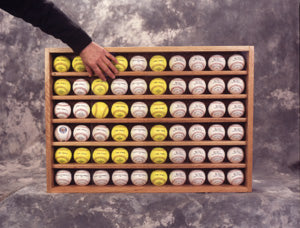 Baseball and Hockey Puck Display (Holds 60 Balls)
