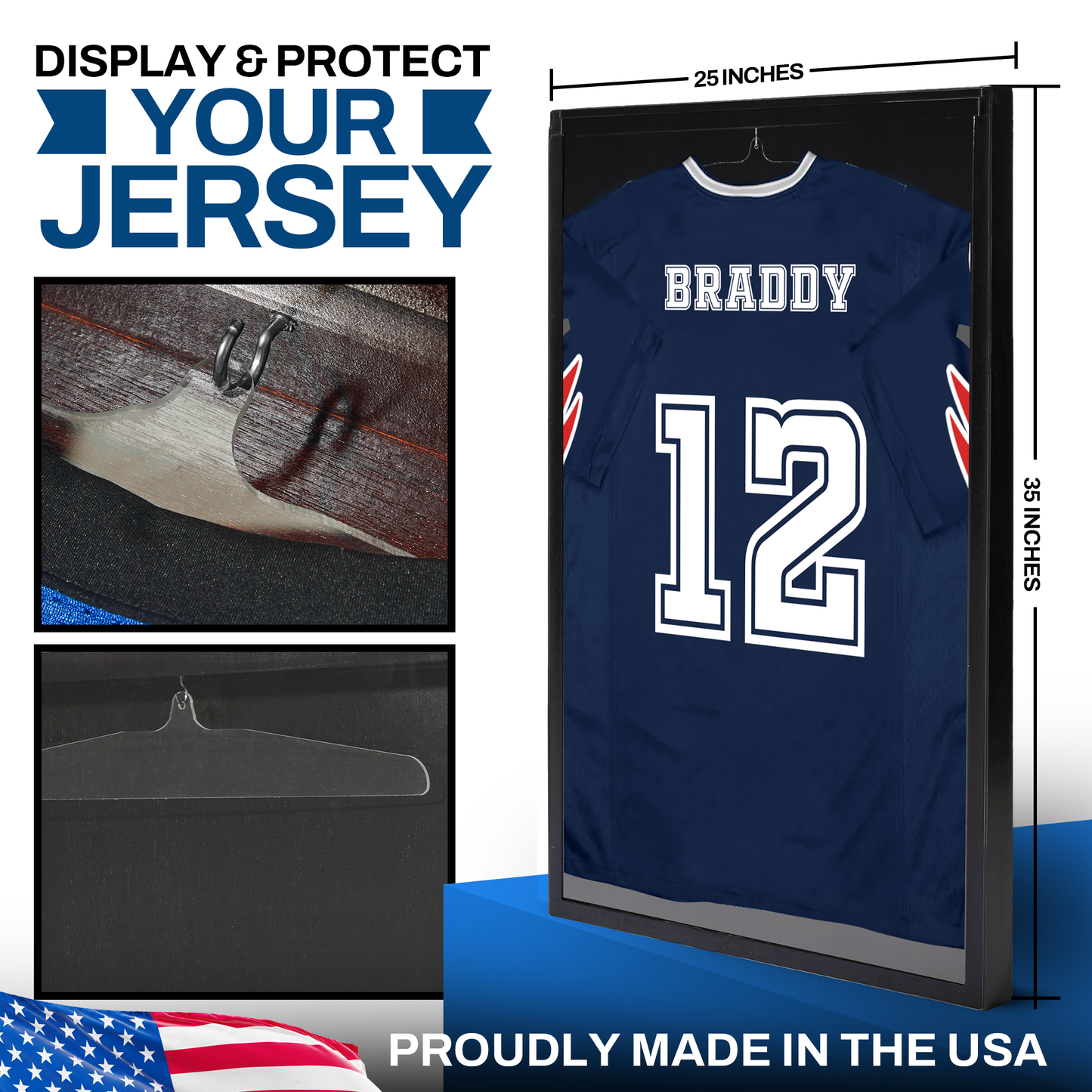 Jersey Frame Display Case - Shadow Box for Jersey Display