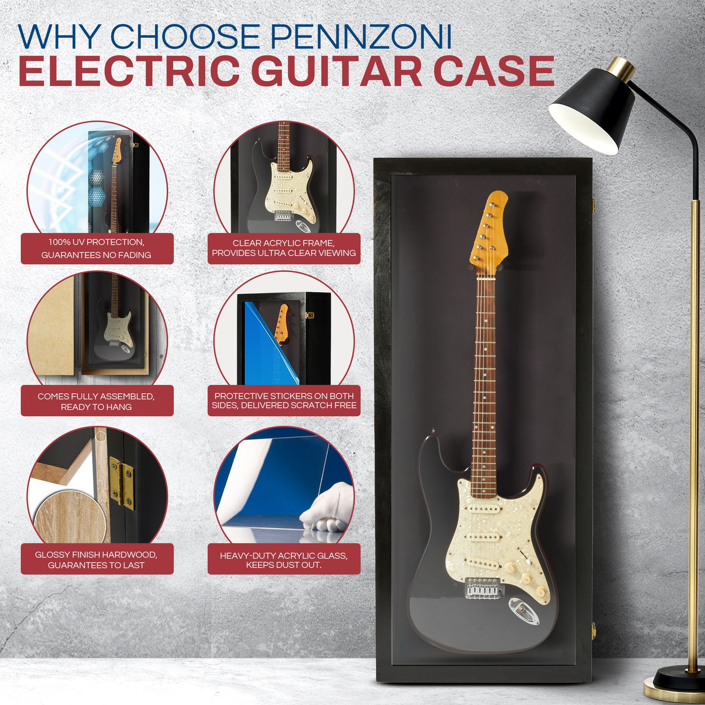 Electric Guitar Display Case