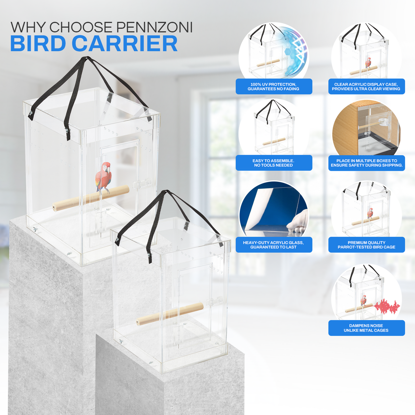 Bird Carrier - Acrylic