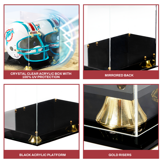 Helmet Display Case Clear & UV Protected pennzonidisplay