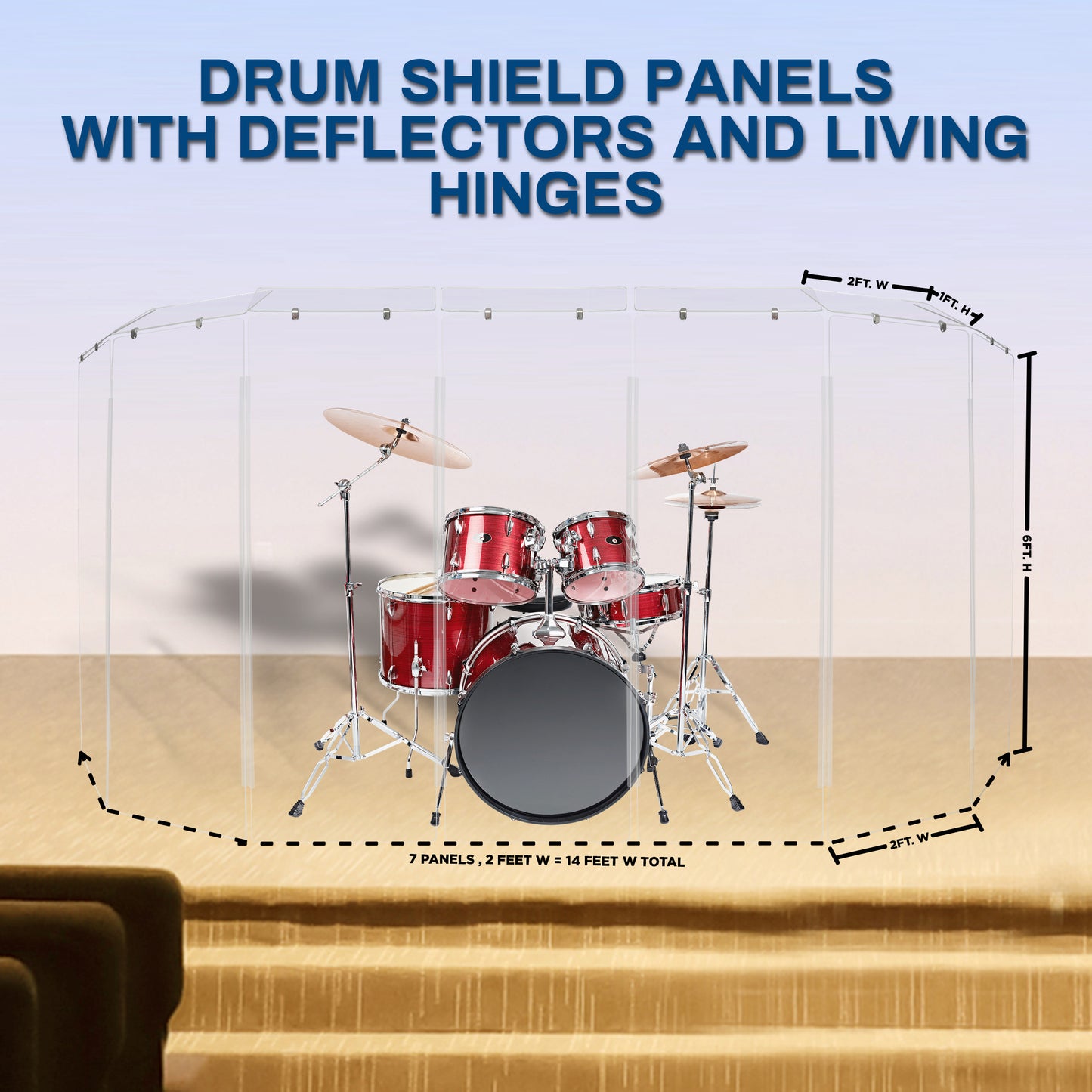 Drum Shield 2ft. x 6 ft. Panels
