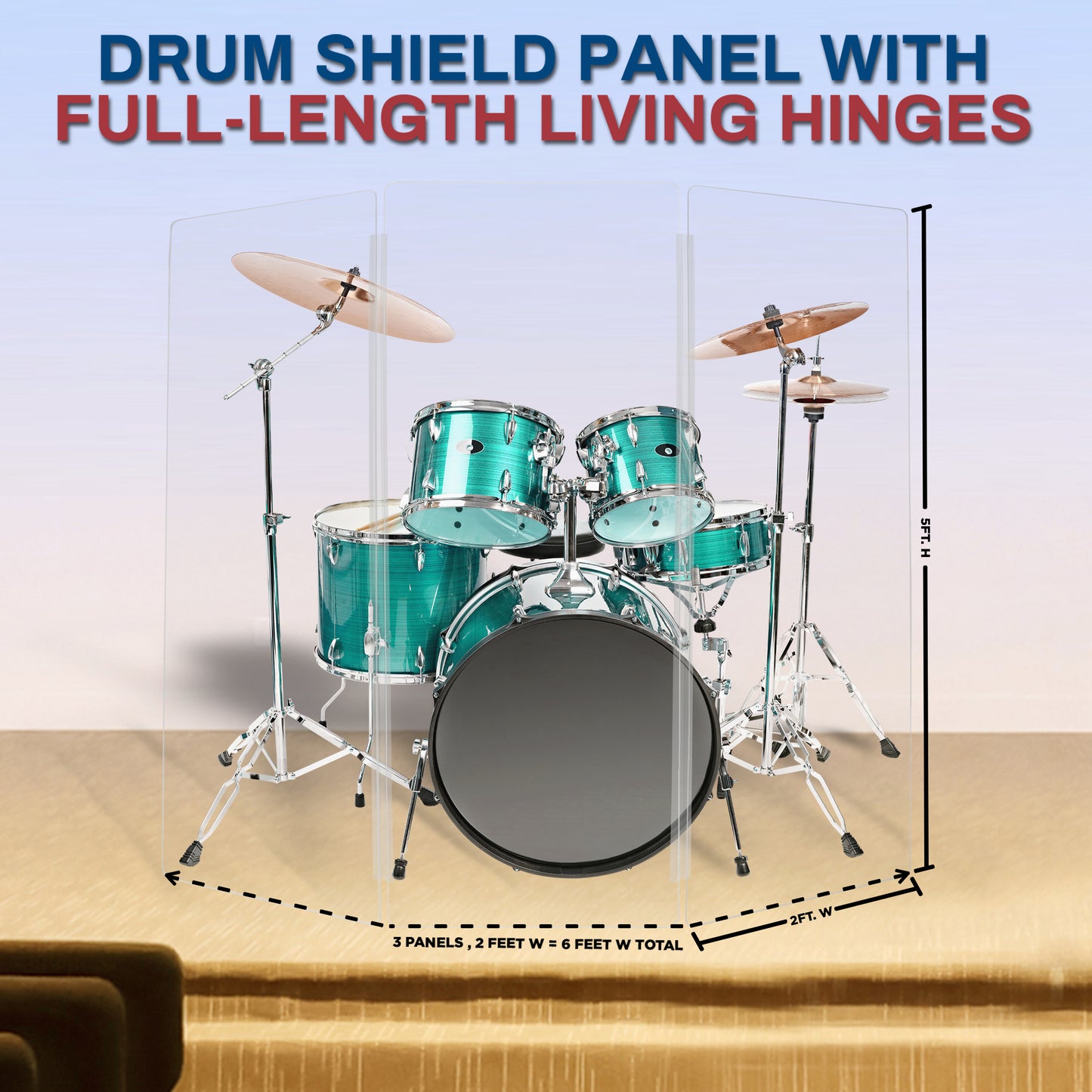 Drum Shield 2ft. x 5 ft. Panels